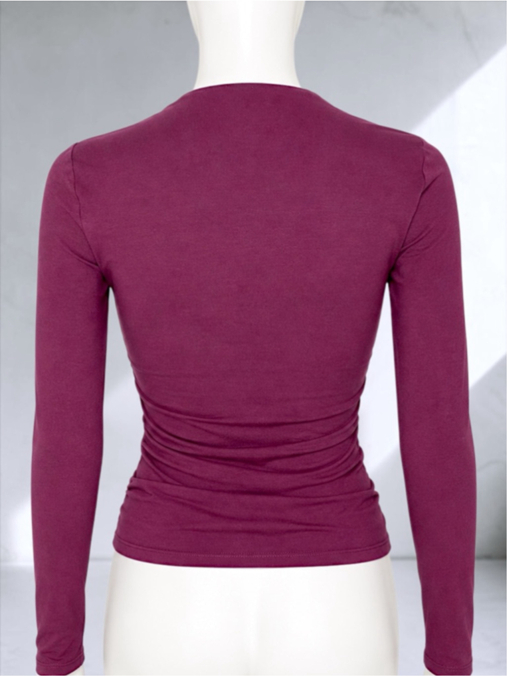 Abercrombie & Fitch SoftAF “Ava” Long-Sleeve Ruched Top – Size Small - Picture 9 of 10